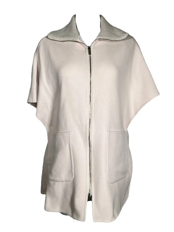 Integrated Design Women Wool/cashmere Cape In Dawn