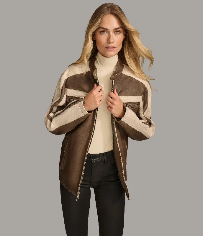 Weekend Style Jade Color Block Racer