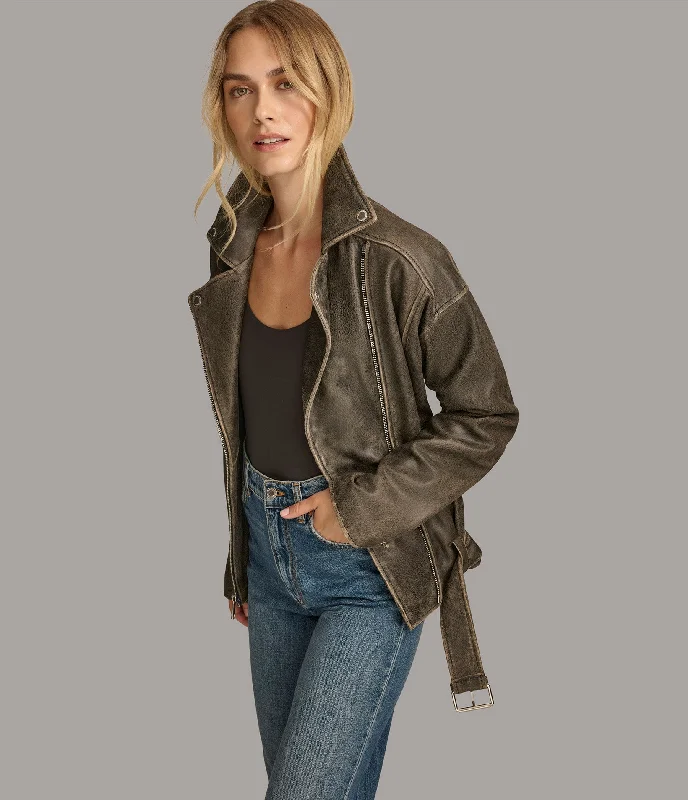 Cozy Look Briana Oversized Asymmetric Moto