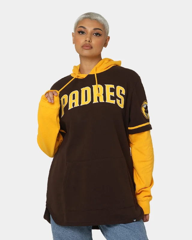 Sports Fashion 47 Brand San Diego Padres Shortstop Hoodie Brown