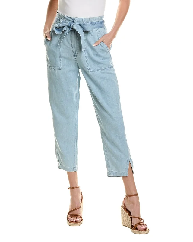 Lazy Style AG Jeans High-Rise Barrel Silk-Blend Paperbag Pant