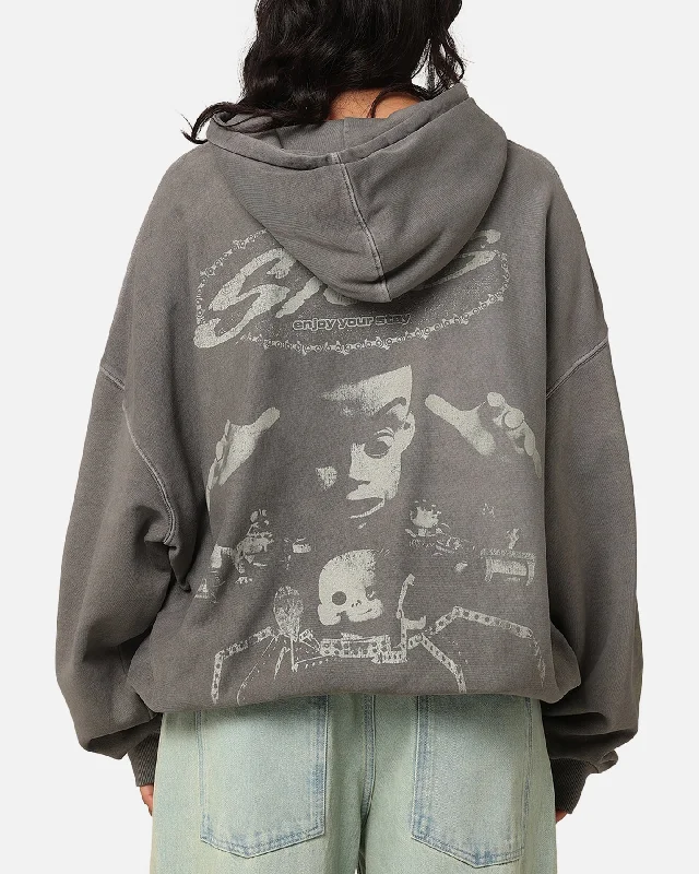 Fashion Elements Vintage American Thrift Disney Pixar Sid Premium Hoodie Washed Charcoal