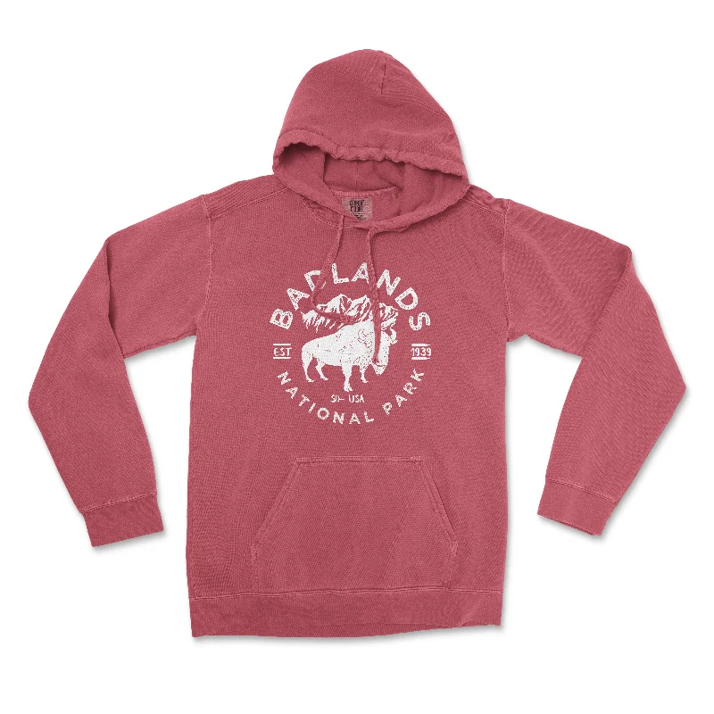 French Style Badlands National Park Comfort Colors Hoodie