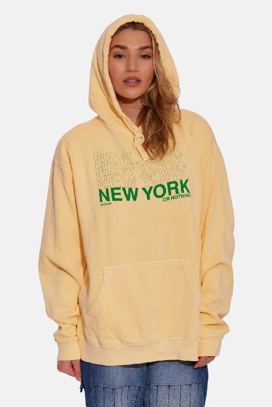Playful Style NEW YORK or NOTHING Hoodie Butter/Green