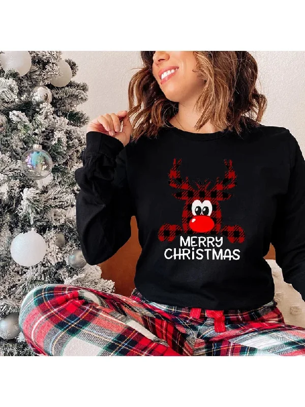 Buffalo Plaid Trees Christmas Hoodie