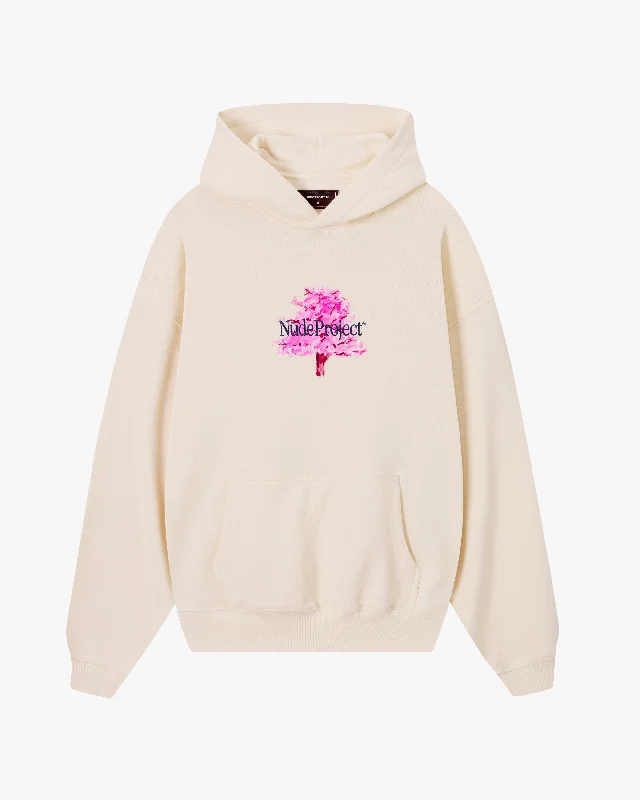 FLEUR DE CERISIER HOODIE MARSHMALLOW