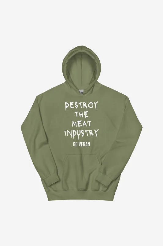 British Fashion Destroy The Meat Industry Unisex Hoodie