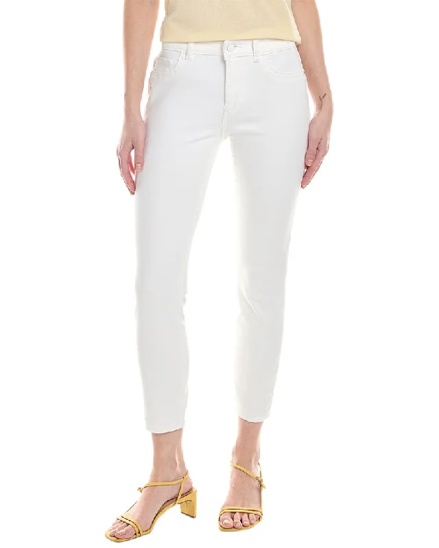 Design Perception DL1961 Florence Cropped Mid-Rise Porcelain Instasculpt Skinny Jean