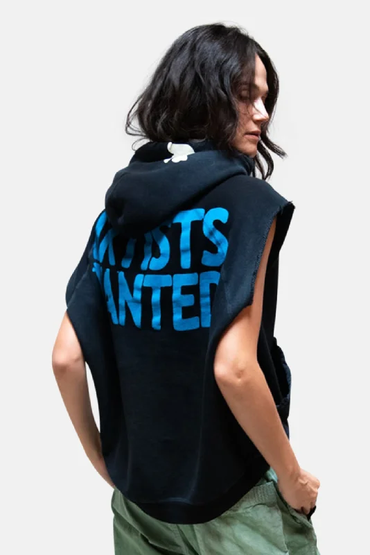Classic Artists Wanted Cutoff Superyumm Biggy Hoodie Superblack