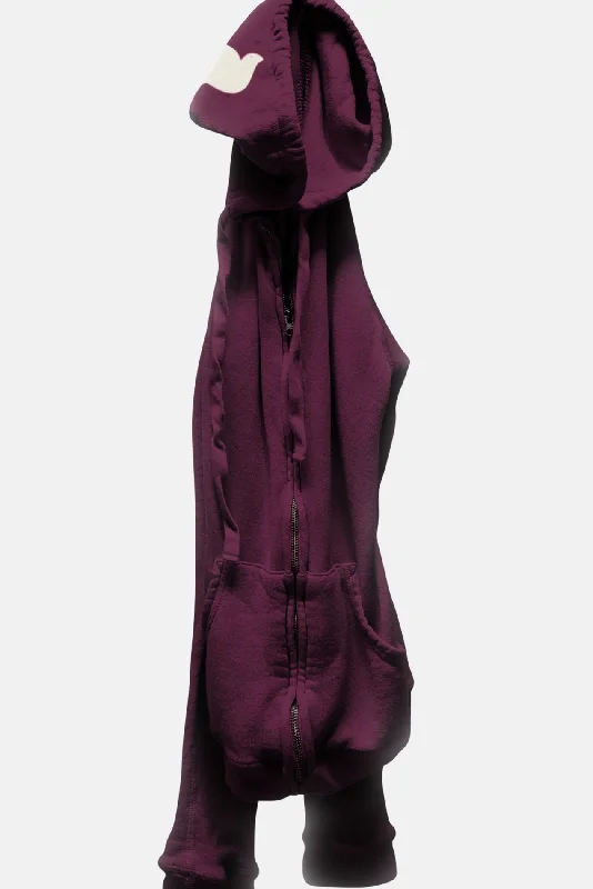 Luxury And Elegant SUPERFLUFF LUX Zip Hoodie - Eggplant