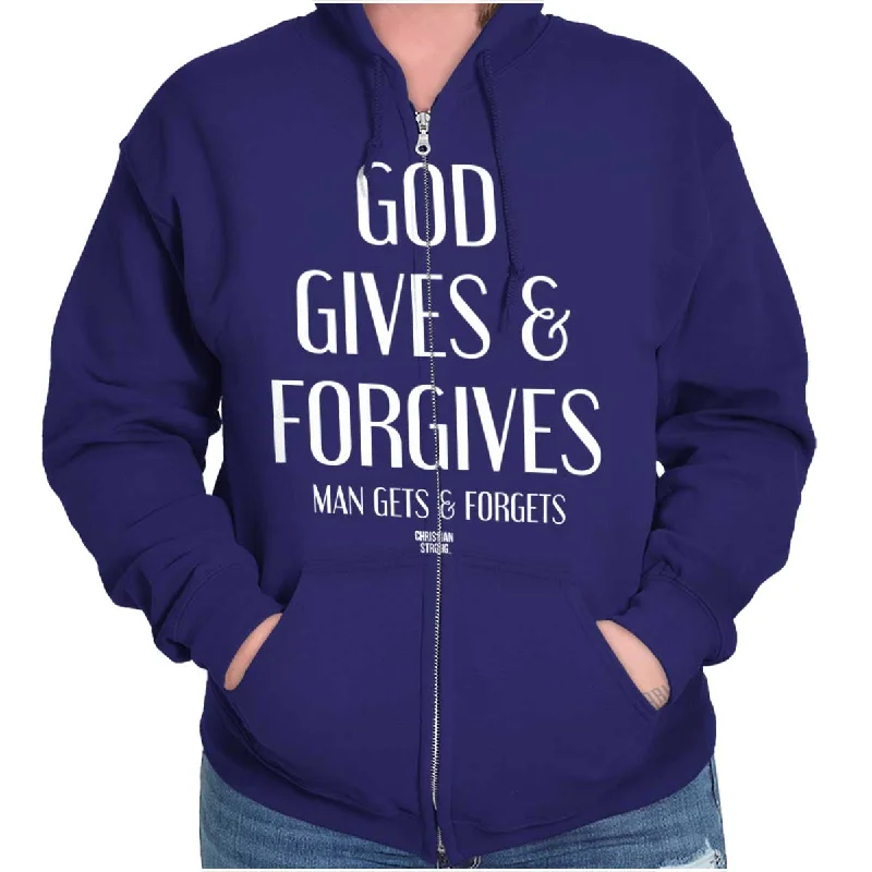 Exquisite Craftsmanship God Forgives Zip Hoodie