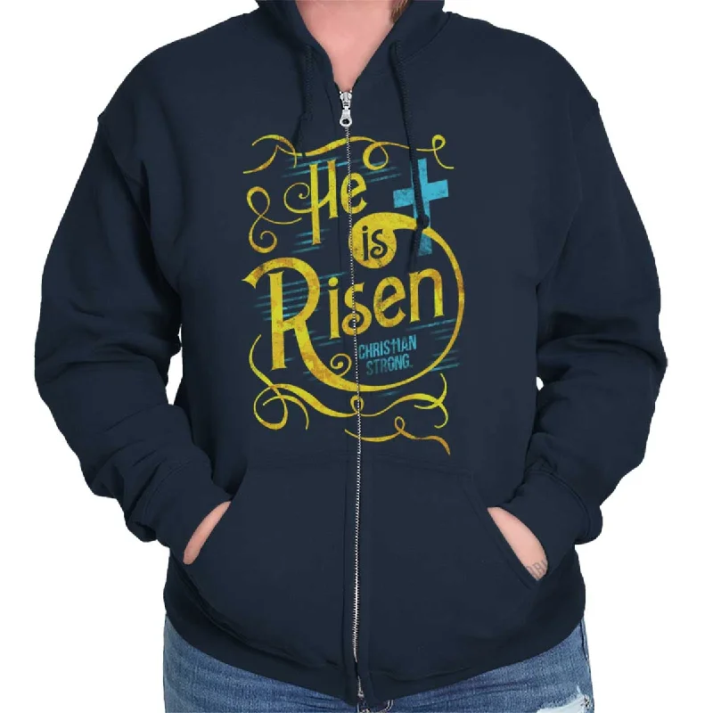 Personalized Outfit He Is Risen Zip Hoodie