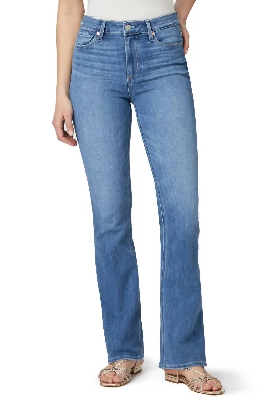 Ethnic Style High Rise Laurel Canyon 32In Jean In Bellflower Distressed