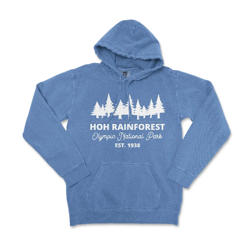 Classic Hoh Rainforest Olympic National Park Comfort Colors Hoodie