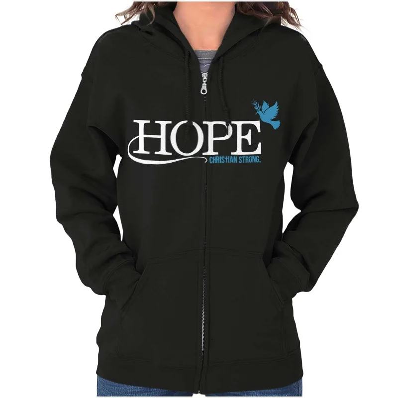 Trendy Items Hope Dove Zip Hoodie