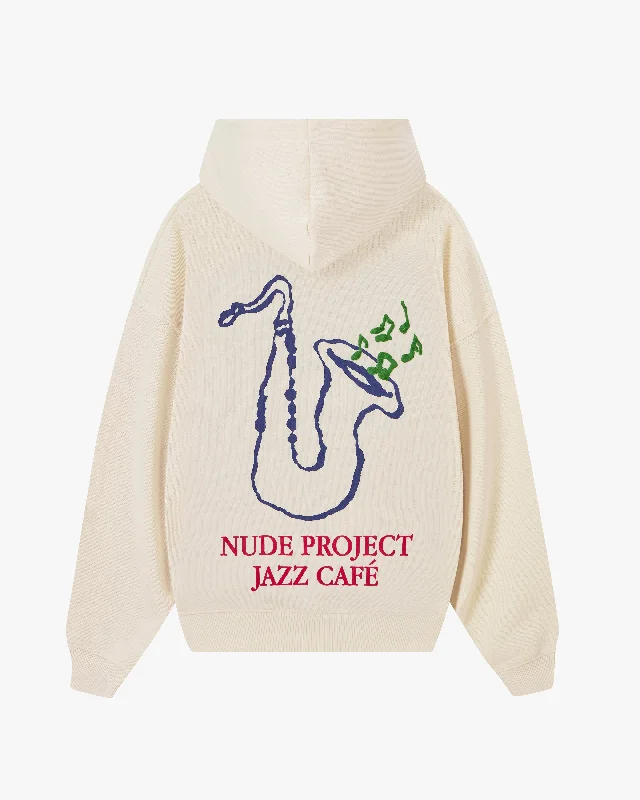 JAZZ CAFÉ HOODIE MARSHMALLOW