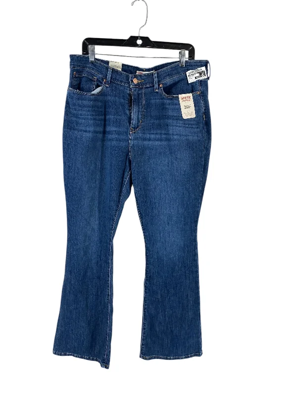 Personalized print Jeans Boot Cut By Levis Signature In Blue Denim, Size: 33