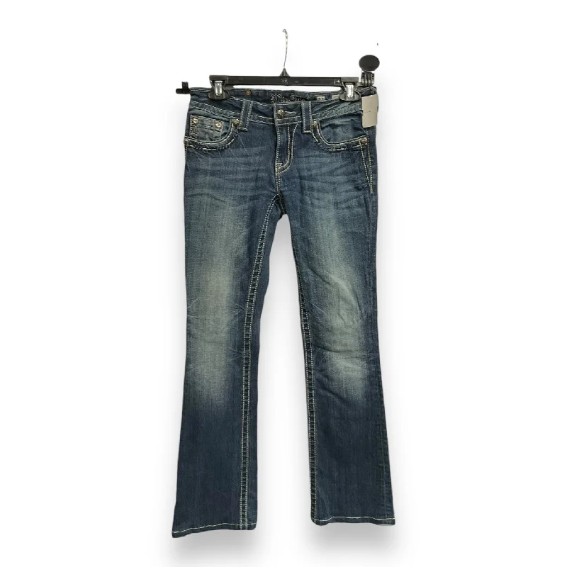 End Of The Year Jeans Boot Cut By Miss Me In Blue Denim, Size: 4