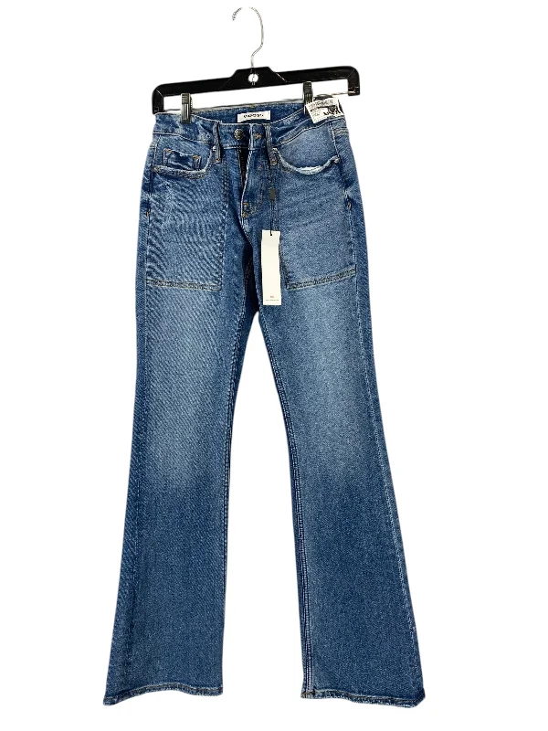 Simple research Jeans Boot Cut By Vigoss In Blue Denim, Size: 26