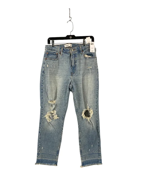 Sports fitness shoes Jeans Boyfriend By Abercrombie And Fitch In Blue Denim, Size: 10