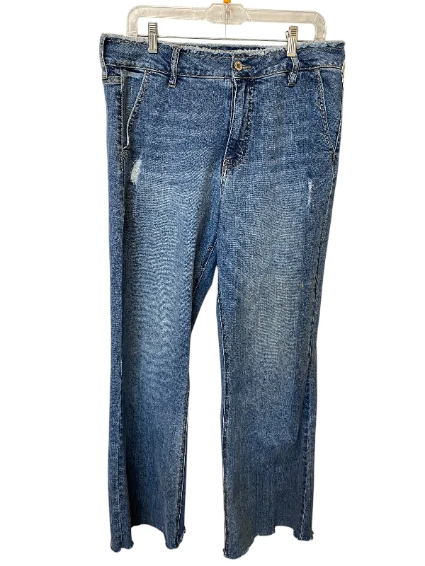 Slim Fit Jeans Boyfriend By Kancan In Blue Denim, Size: 30