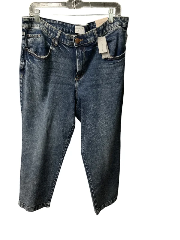 Simple Style Jeans Cropped By Lane Bryant In Blue Denim, Size: Xl
