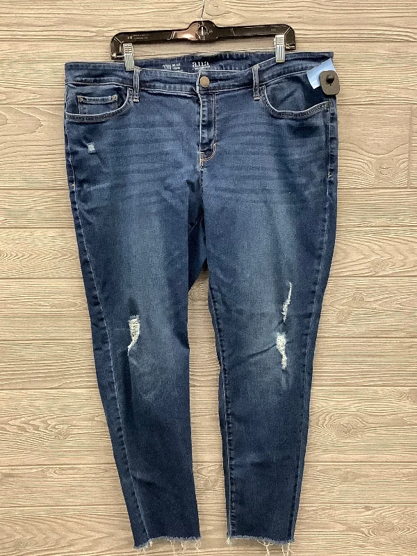 Cool Summer Jeans Jeggings By Ana In Blue Denim, Size: 20