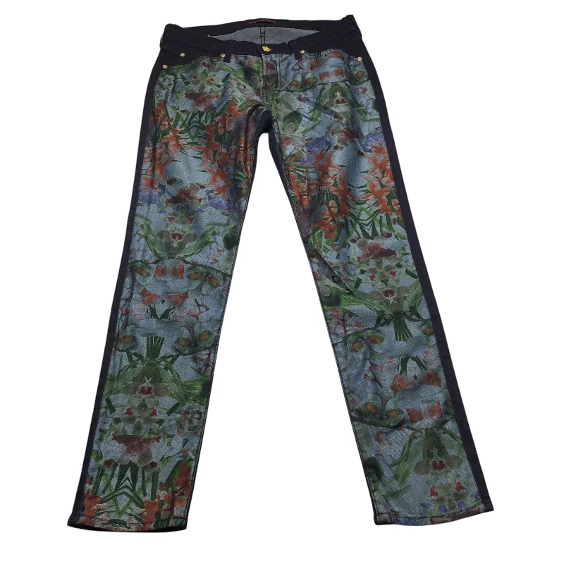 Sexy Fun Jeans Skinny By 7 For All Mankind In Blue Denim, Size: 10
