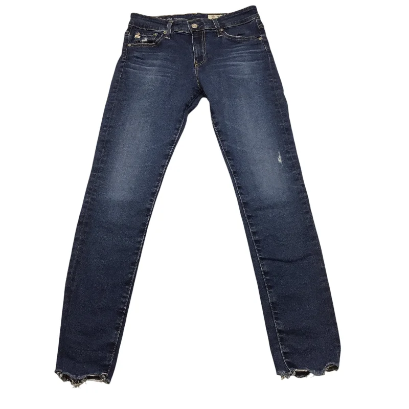 Printed pattern Jeans Skinny By Adriano Goldschmied In Blue Denim, Size: 4