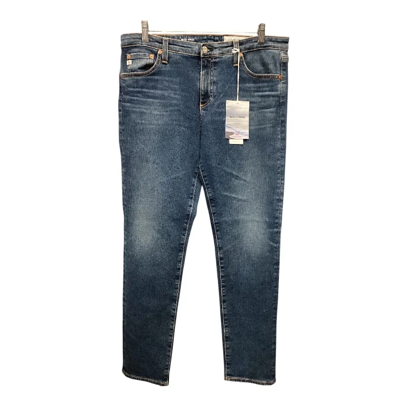 Stunning Fashion Jeans Skinny By Ag Jeans In Blue Denim, Size: 16