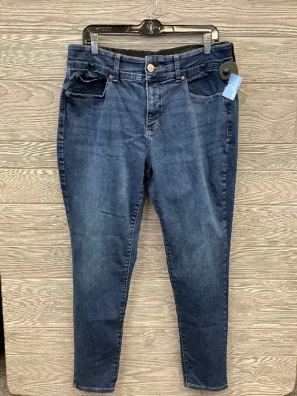 Casual Street Jeans Skinny By Ana In Blue Denim, Size: 18