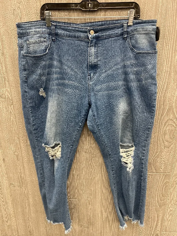 Elegant And Elegant Jeans Skinny By Cmf In Blue Denim, Size: 20