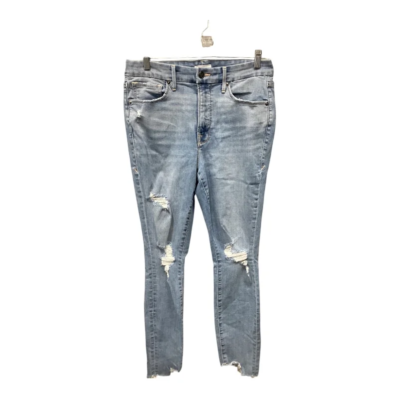 Elegant Style Jeans Skinny By Good American In Blue Denim, Size: 12