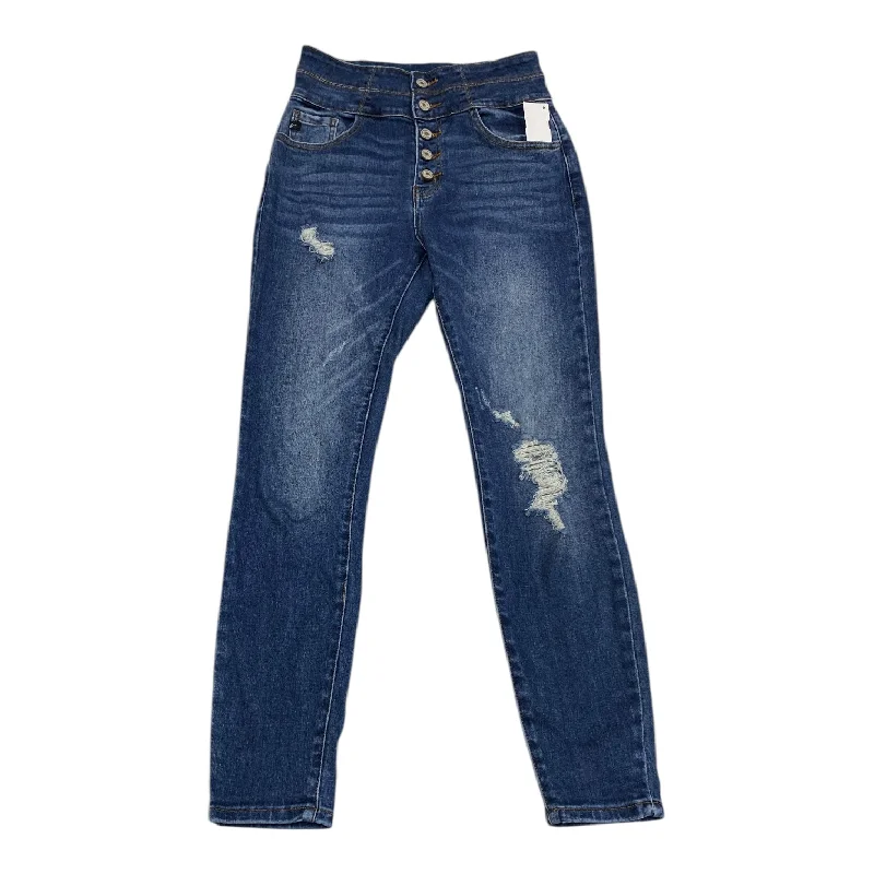 Street Fashion Jeans Skinny By Kancan In Blue Denim, Size: 2