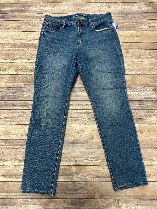 Sports Tights Jeans Skinny By Old Navy In Blue Denim, Size: 12