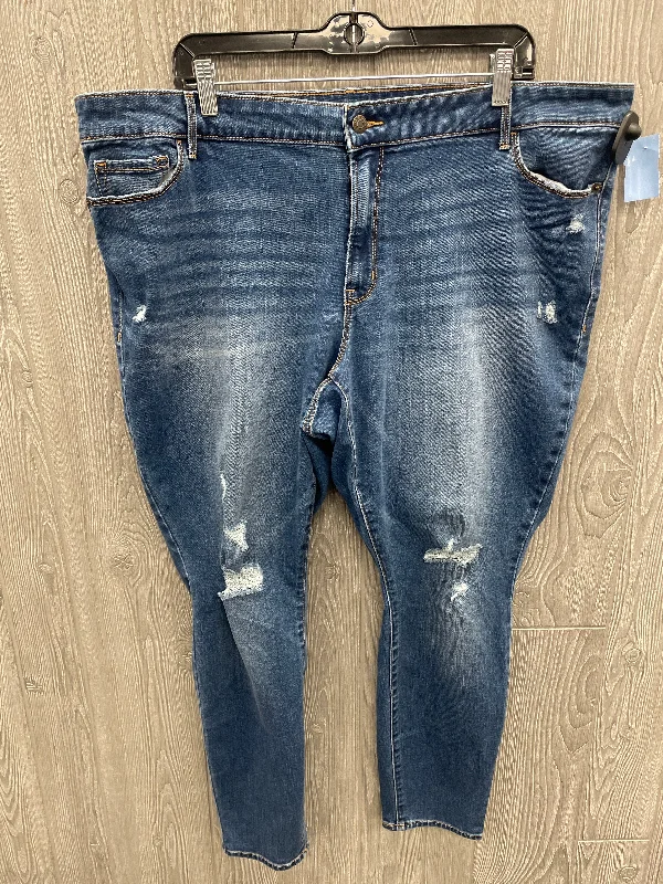 Exquisite workmanship Jeans Skinny By Old Navy In Blue Denim, Size: 22
