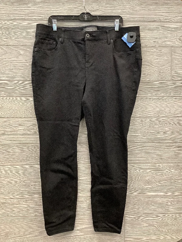 Noble Temperament Jeans Skinny By Torrid In Black, Size: 20