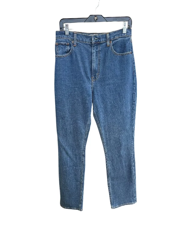 Free And Casual Jeans Straight By Abercrombie And Fitch In Blue Denim, Size: 8
