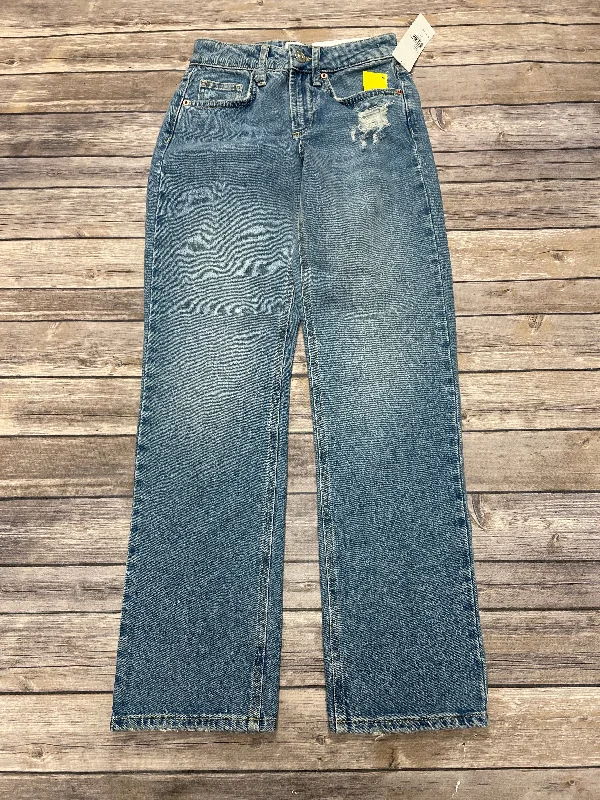 Printed pattern Jeans Straight By Bdg In Blue Denim, Size: 0