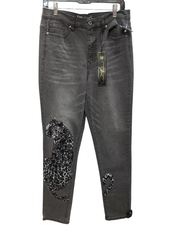 Denim Design Jeans Straight By Diane Gilman In Grey, Size: 10l