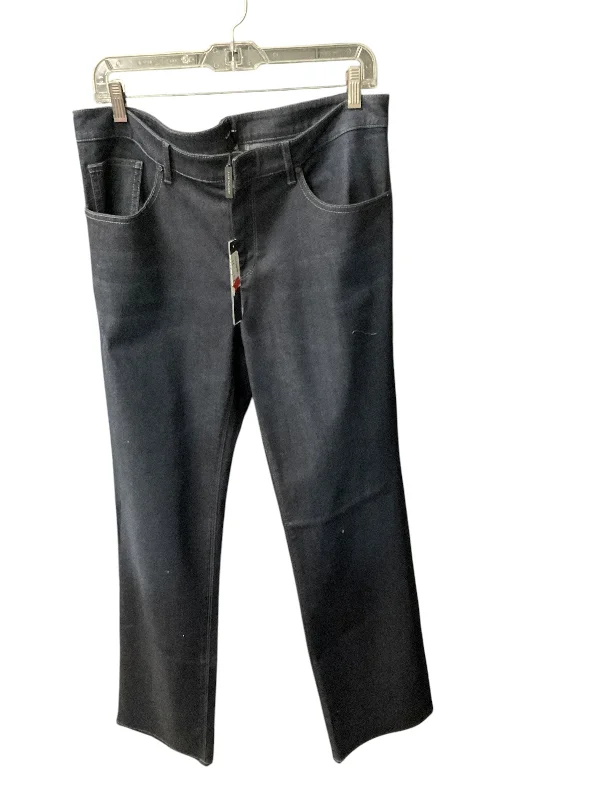 Celebrity Style Jeans Straight By Elie Tahari In Blue Denim, Size: 14