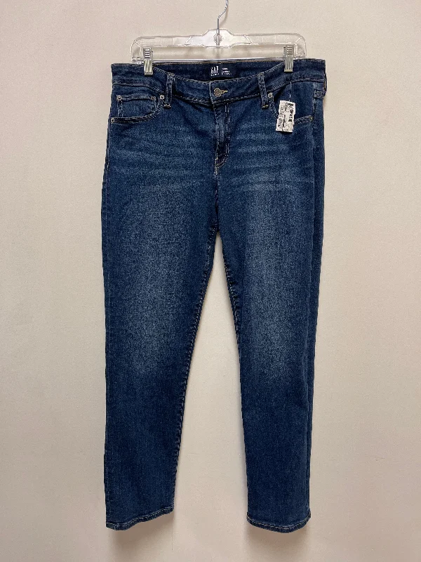 Celebrity Style Jeans Straight By Gap In Blue Denim, Size: 14