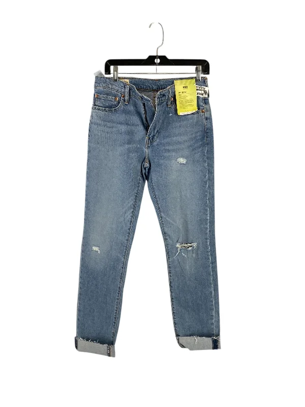 Avant-garde trend Jeans Straight By Levis In Blue Denim, Size: 30