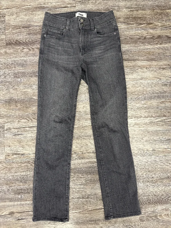 Casual Style Jeans Straight By Paige In Black, Size: 2