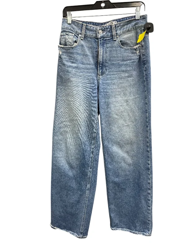 Feminine Charm Jeans Straight By Paige In Blue Denim, Size: 6