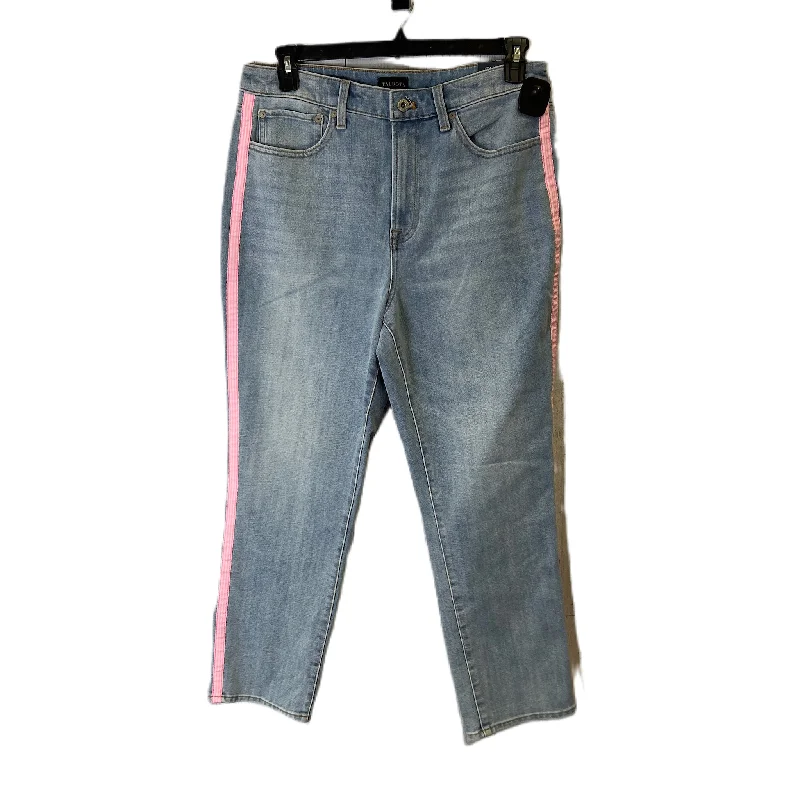 Sports Functional Style Jeans Straight By Talbots In Blue Denim, Size: 12