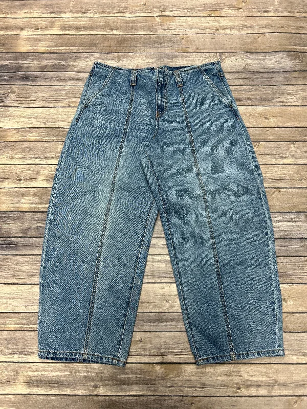 Hip-hop Style Jeans Wide Leg By Cme In Blue Denim, Size: 12
