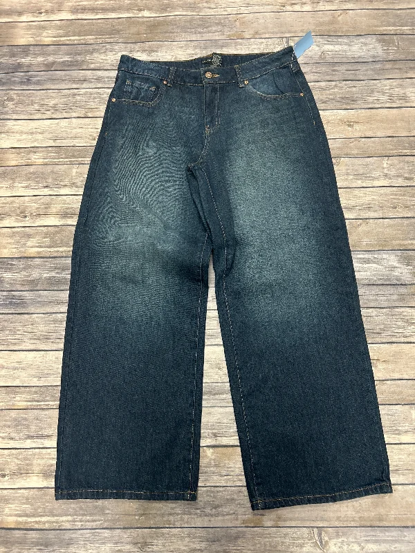 Renaissance Style Jeans Wide Leg By Cme In Blue Denim, Size: 8
