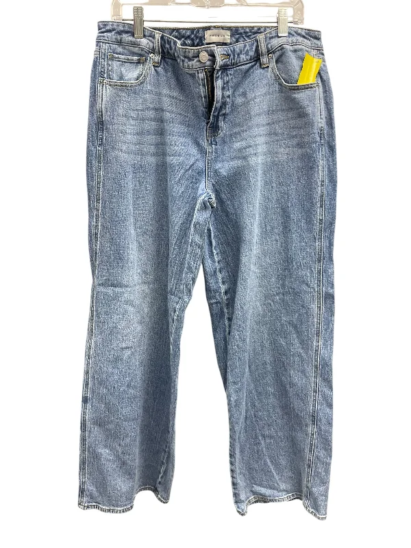 Jeans Wide Leg By Pacsun In Blue Denim, Size: 10