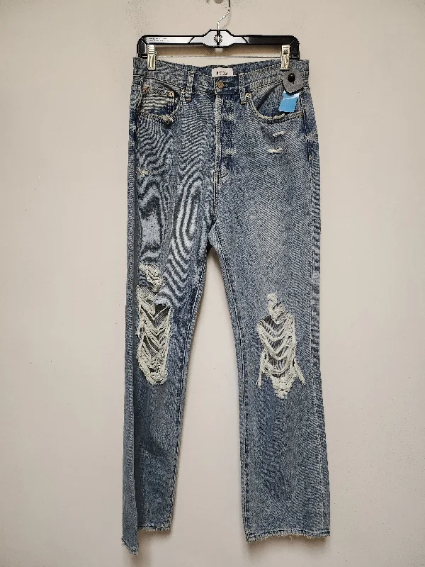 Elegant And Noble Jeans Wide Leg By Pistola In Blue Denim, Size: 6
